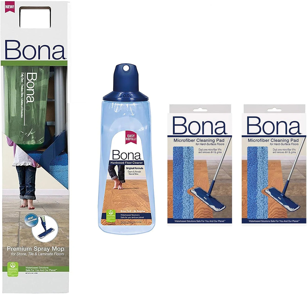 Bona Hardwood, Stone and Tile Mop VALUE PACK