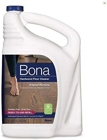 Bona WM700018159 Cleaner, Hardwood Floor Refill Gallon, 1 gallon/128oz (1 Gallon Refill + 32 oz Spray)