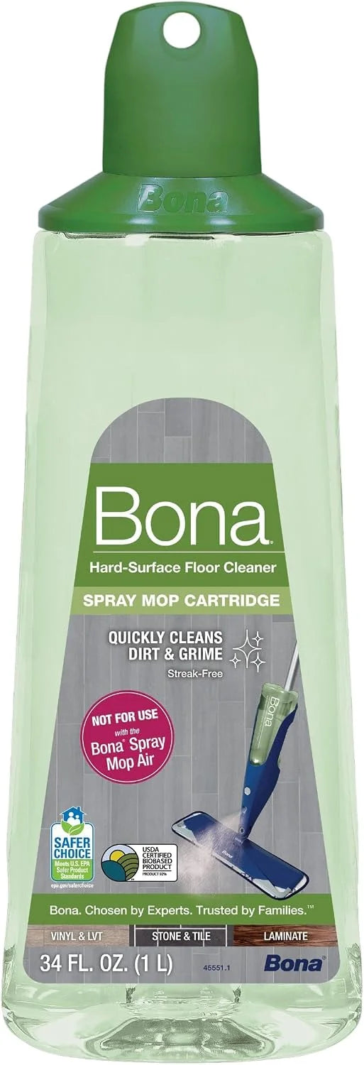 Bona Multi-Surface Hard Floor Cleaner Spray Mop Cartridge - 34 fl oz