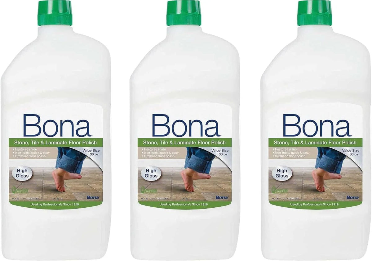 Bona Stone Tile & Laminate Floor Polish, 32 oz, 3 Pack