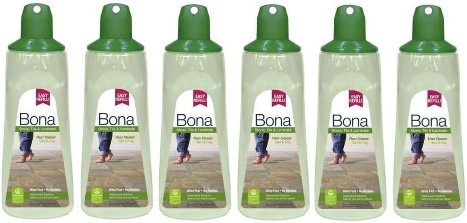 (6 pack) Bona Stone, Tile & Laminate Floor Cleaner Cartridge, 34 oz