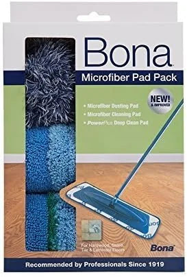 Bona 3-Piece Microfiber Pad Pack FamilyValue 4Pack