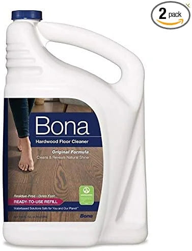 Bona WM7000118159 Hard-Wood Floor CleanerRe-Fill Mega-Units 2Pack (1Gallon) SFoc