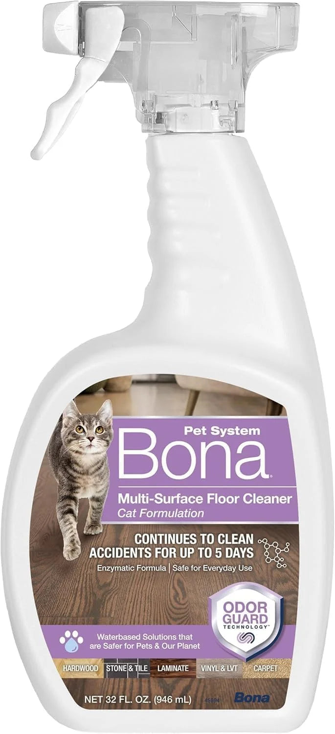 Bona Pet Spray Odor Eliminator - Cat Formulation - 32 fl oz